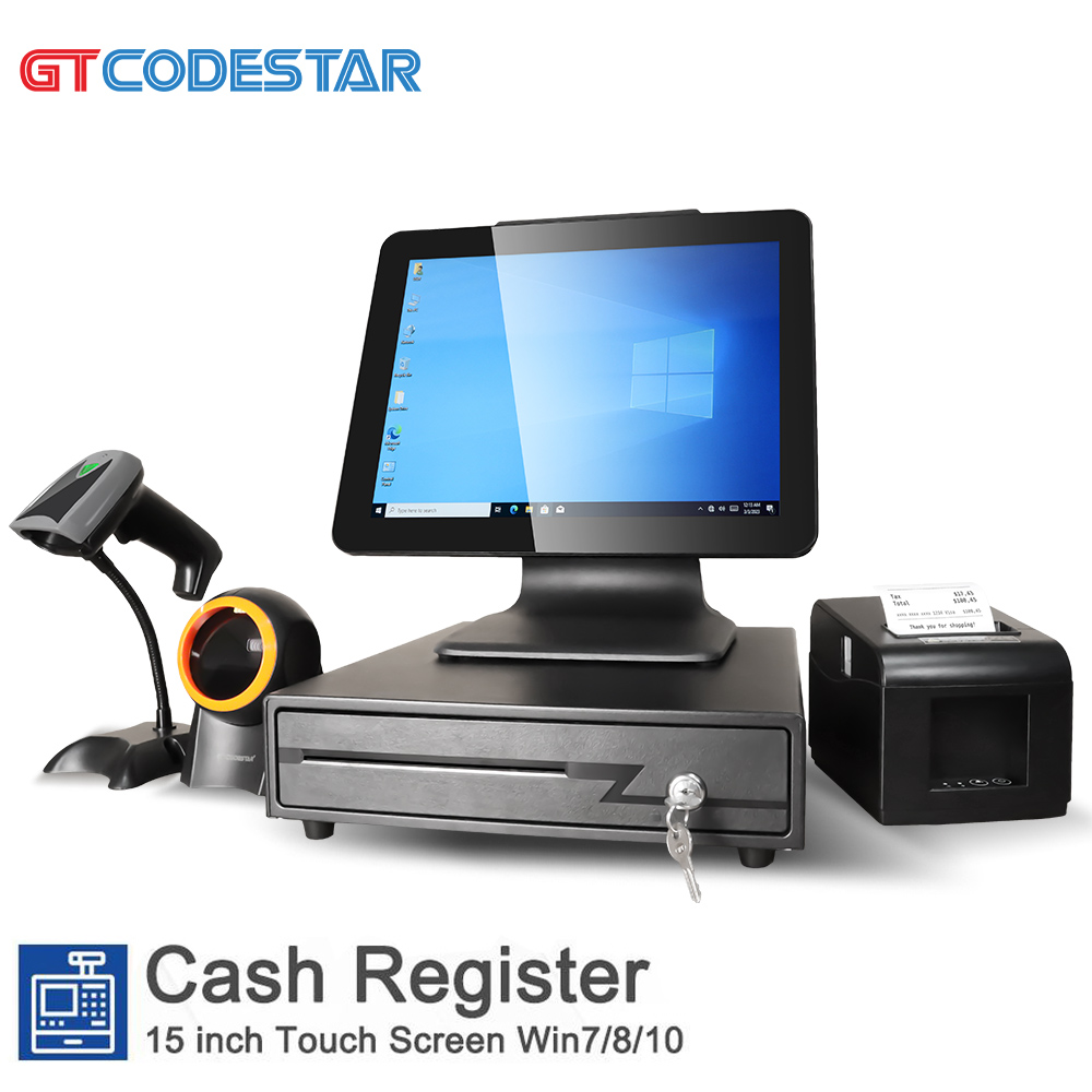 Cash Drawer Pos - سطح المكتب POS الكمبيوتر ماكينة تسجيل