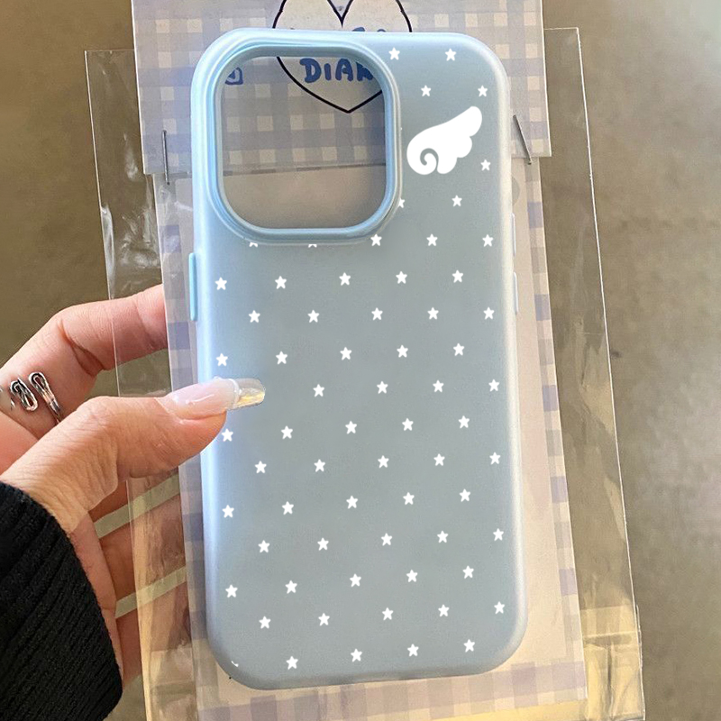 Receipt Printer Thermal - غطاء هاتف كوري أنيق بتصميم أجنحة