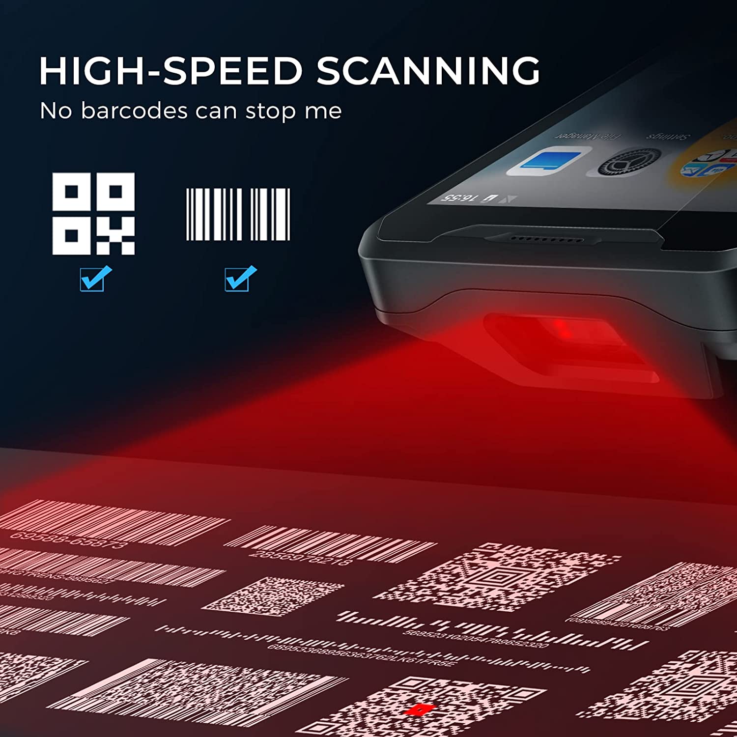 جهاز محمول متين يعمل بنظام أند - مراجعة Barcode Scanner 2D وسعره