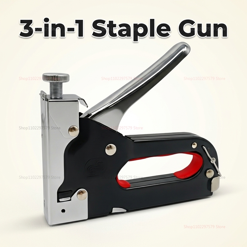 مجموعة مسدس تدبيس ومسامير شديد - مراجعة Electric Stapler Heavy وسعره