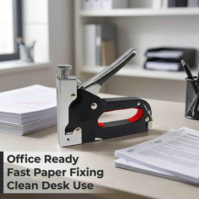 مجموعة مسدس تدبيس ومسامير شديد - مراجعة Electric Stapler Heavy وسعره