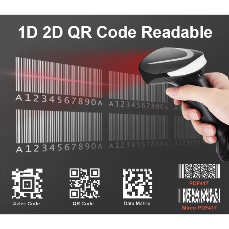 ماسح ضوئي محمول للباركود ثنائي - مراجعة Barcode Scanner 2D وسعره