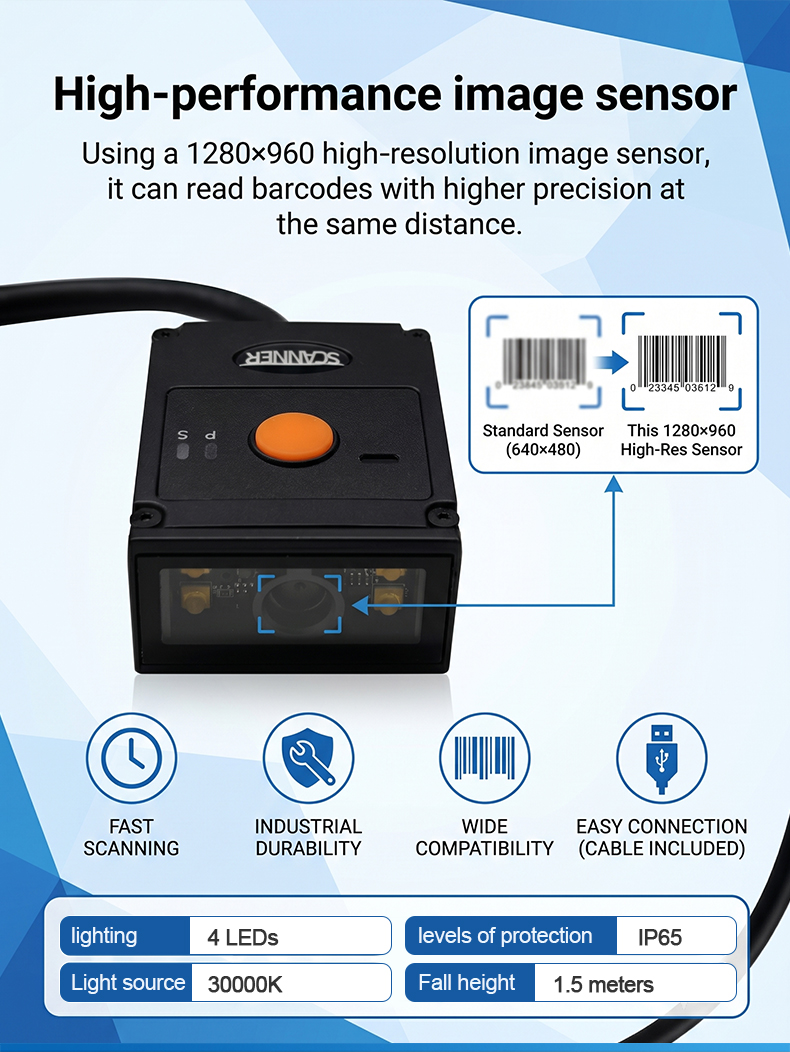 ماسح ضوئي للباركود عالي الحساس - مراجعة Barcode Scanner 2D وسعره
